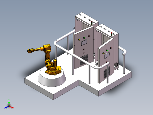 solidworks初期装配建模 之 控制柜正等轴测缩略图