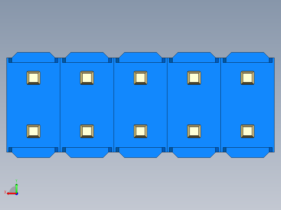 彩色公头100mil（2.54mm）系列-DS1021_blue_2x05p_100mil_Type5_rev1.0后视图