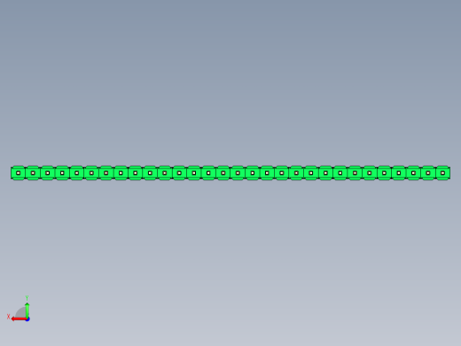 彩色公头100mil（2.54mm）系列-DS1021_green_1x30p_100mil_Type1_rev1.0后视缩略图