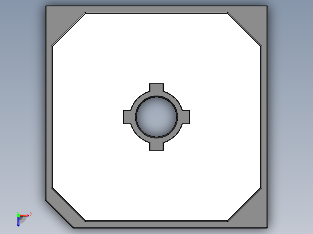 桥式整流器-GBPC-W俯视图