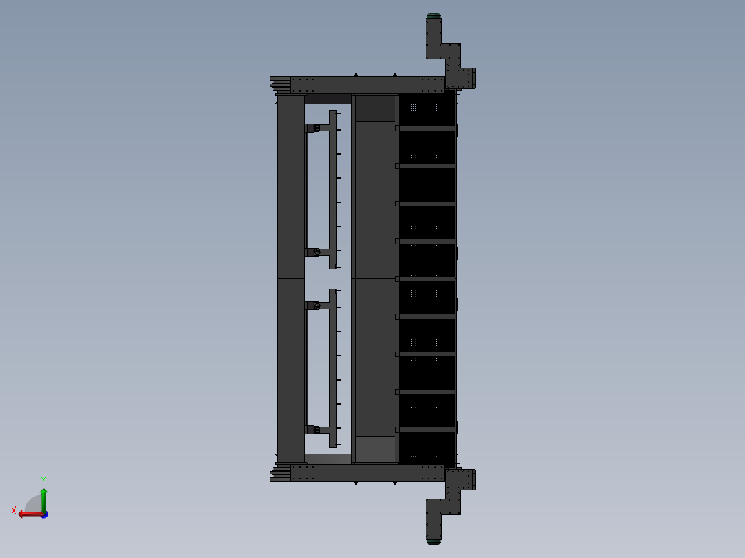 大型翻车机后视图