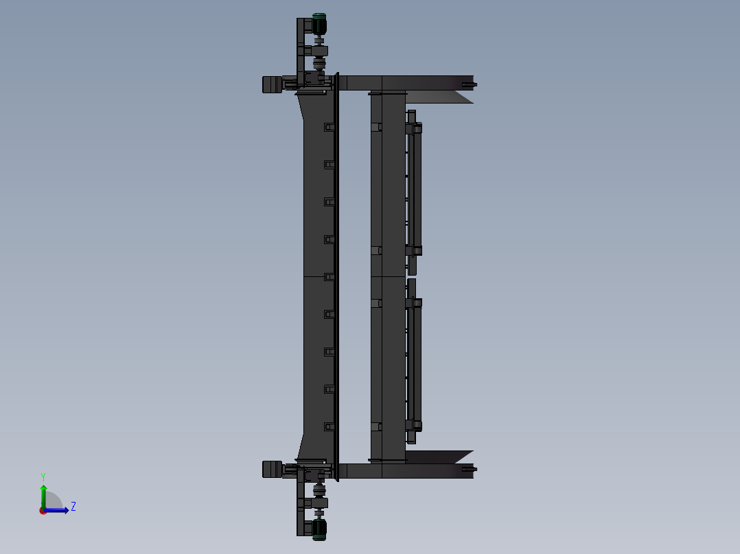 大型翻车机左视图