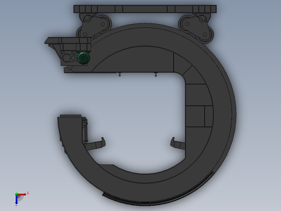 大型翻车机俯视图