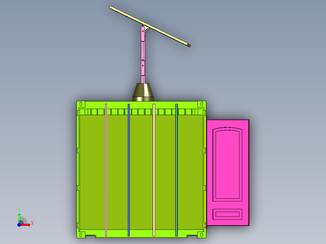 集装箱民宿酒店前视图