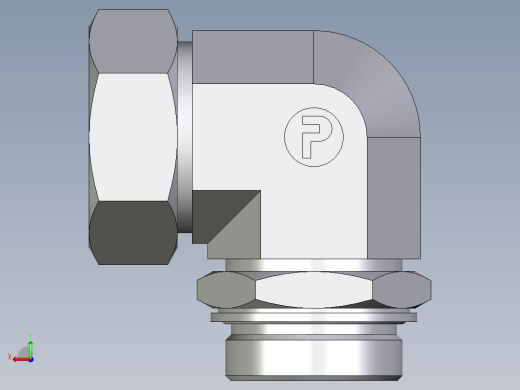 卡套式工业通用硬管接头EO_Adjustable_Locknut_elbow_WEE42ZLMCF后视缩略图