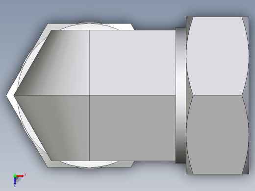 卡套式工业通用硬管接头EO_Adjustable_Locknut_elbow_WEE42ZLMCF俯视缩略图
