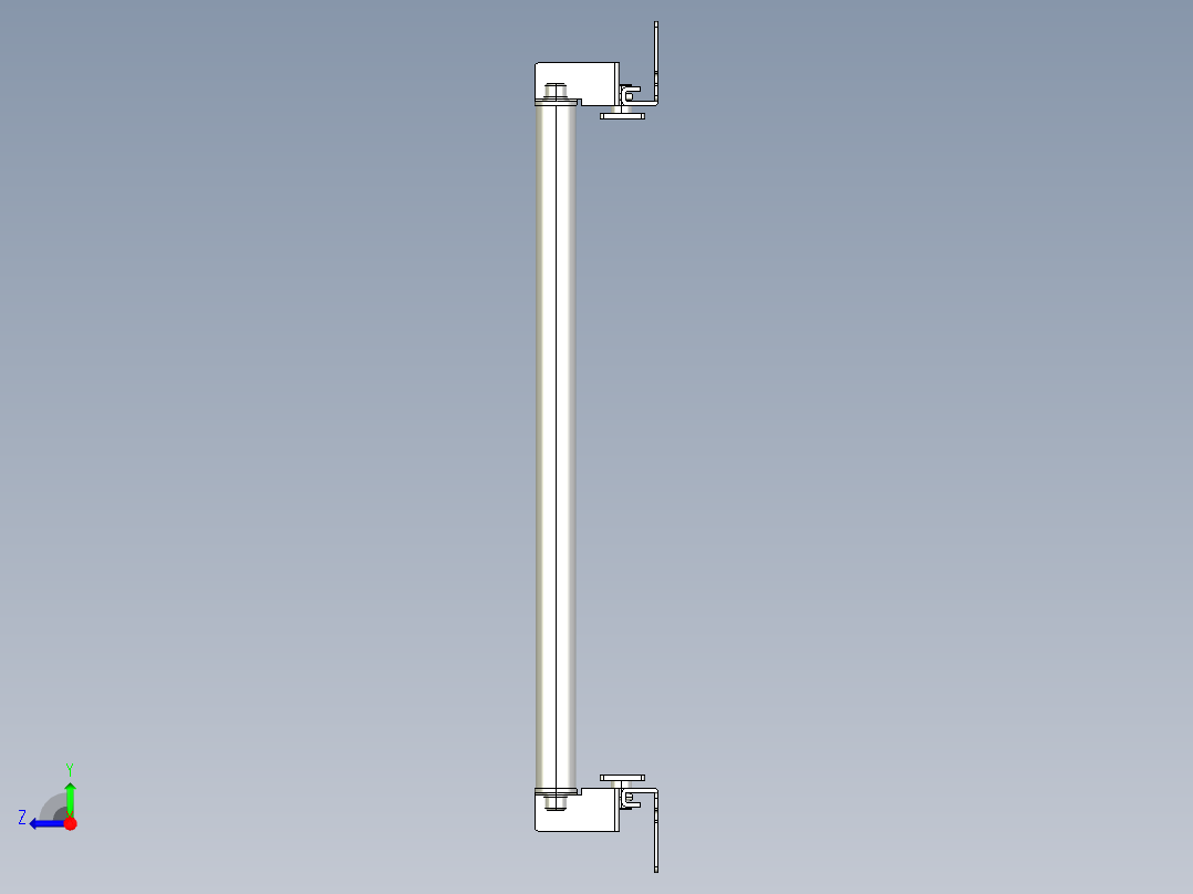 基恩士SL-JB31_back-mount_kc图纸模型右视图