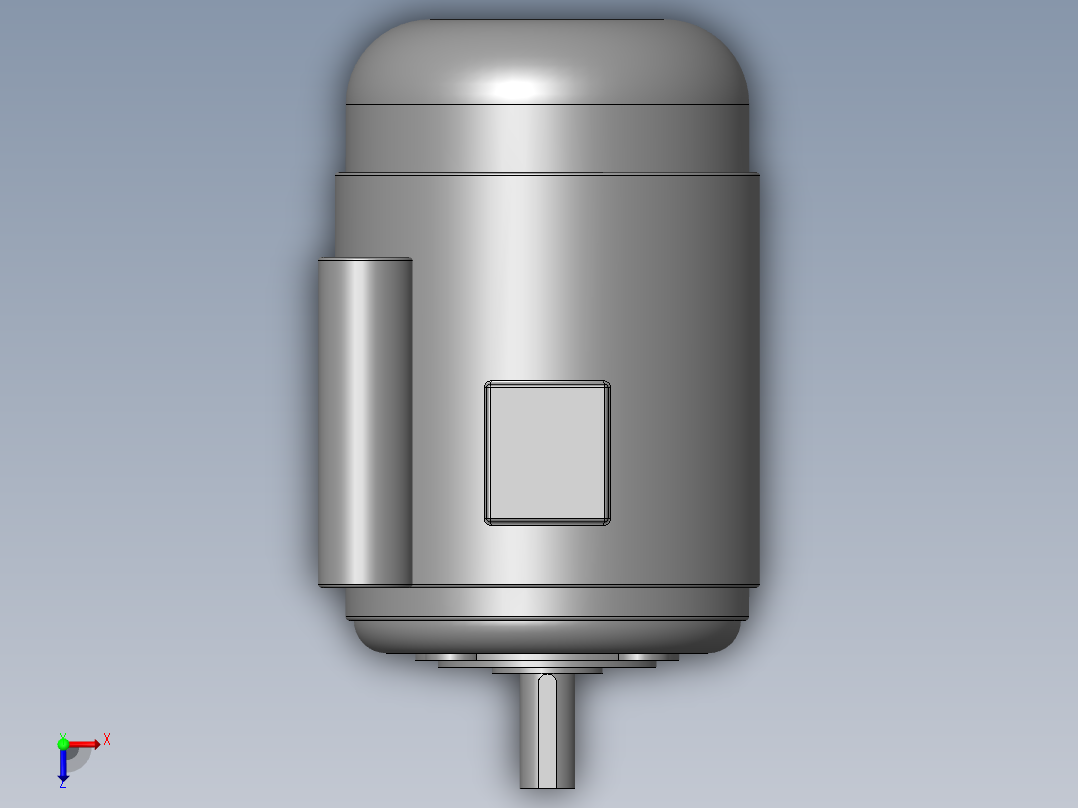 异步电机DJ_YS系列(IP44)_IMB14型_YS-90L-2俯视图