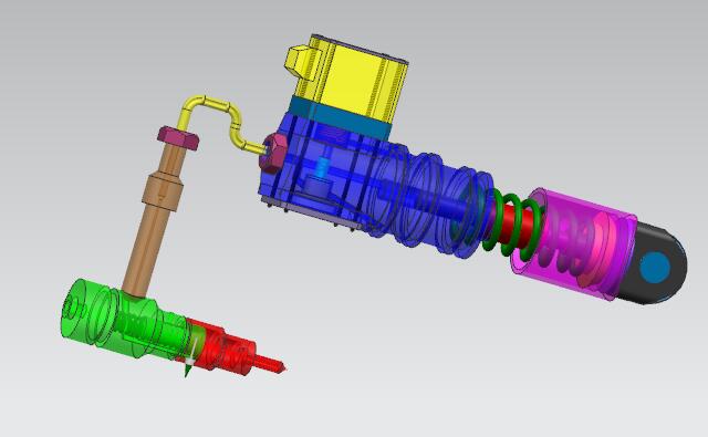 电控单体泵UG三维建模