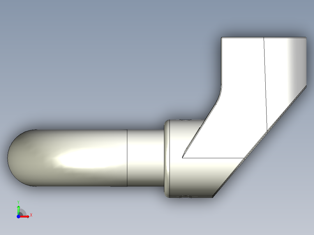 取手(鋁合金)M3-3D多系列多零件图纸模型前视图