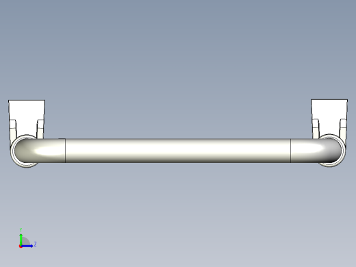 取手(鋁合金)M3-3D多系列多零件图纸模型左视缩略图