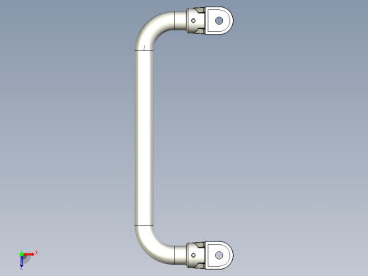 取手(鋁合金)M3-3D多系列多零件图纸模型俯视缩略图