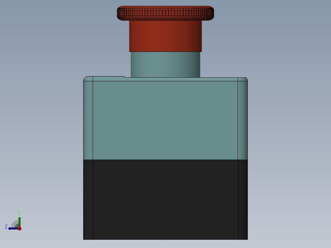 10常用按钮、开关、按钮盒右视图