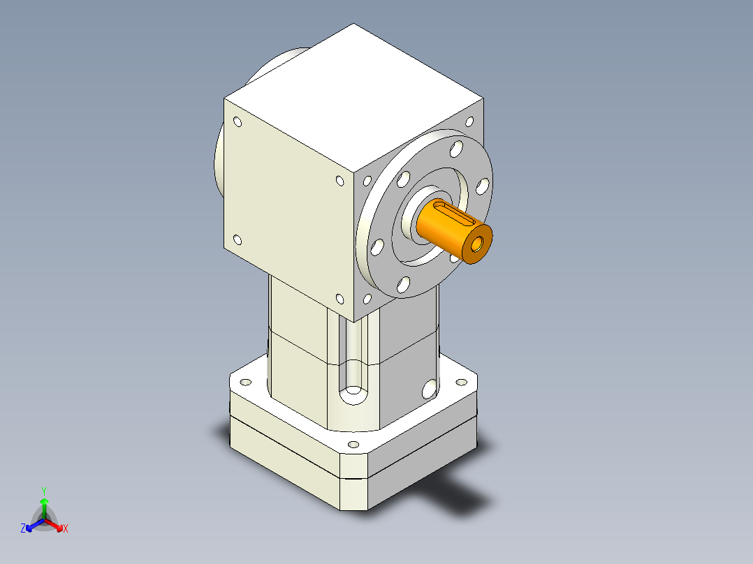 换向器PW170单轴 PGH142-L1 42-114.3-200-M12.stp主视图