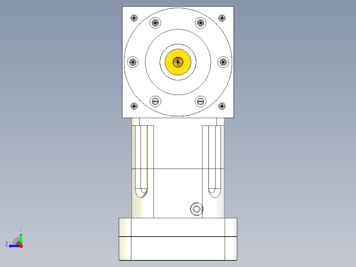 换向器PW170单轴 PGH142-L1 42-114.3-200-M12.stp右视缩略图