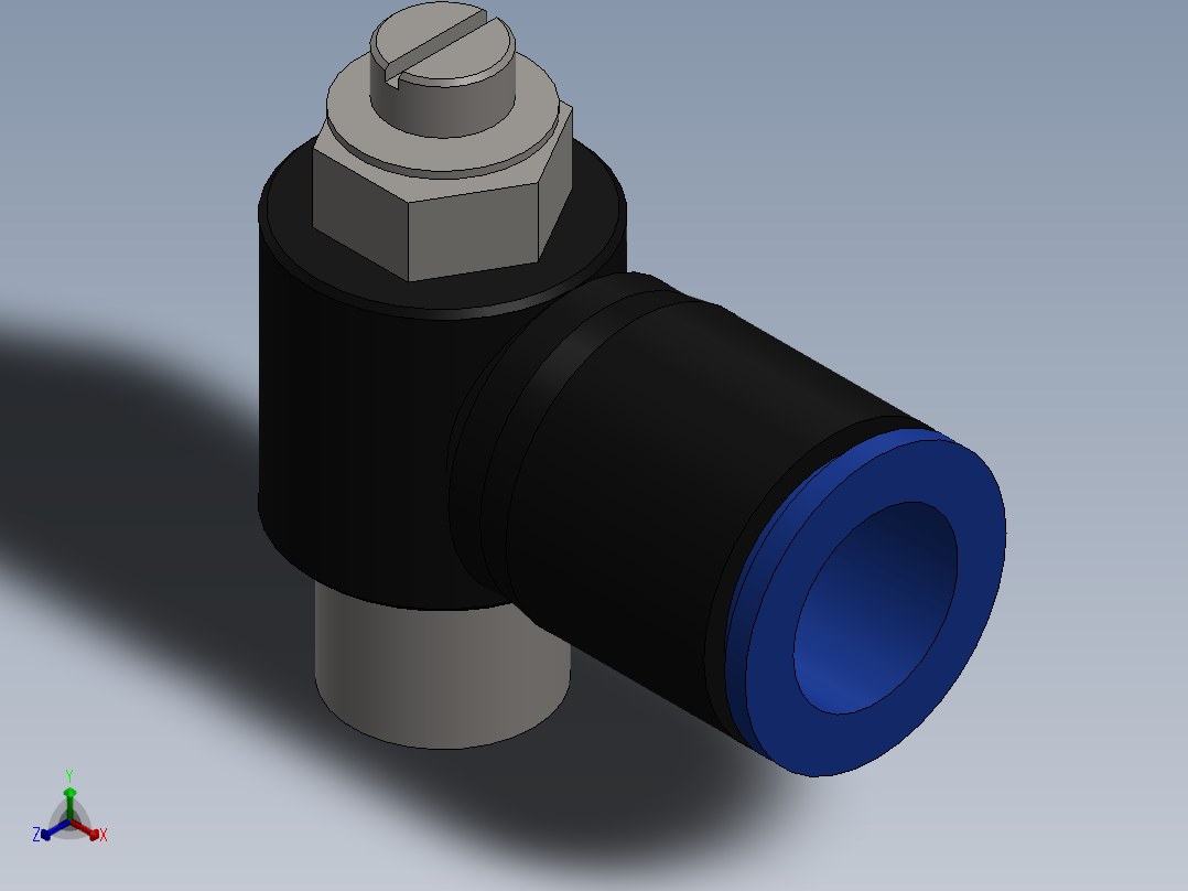 Ø12 x 1-4 - CONTROLE DE FLUXO 90° BANJO (C0K511228)主视图
