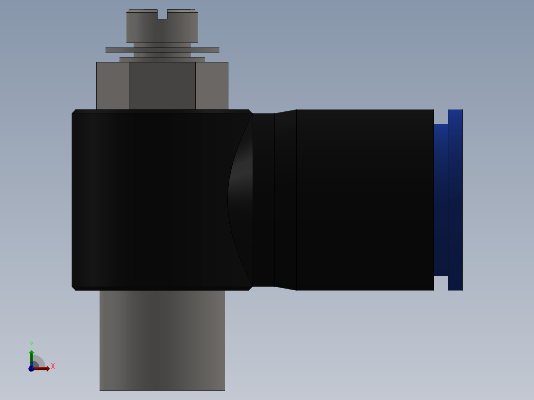 Ø12 x 1-4 - CONTROLE DE FLUXO 90° BANJO (C0K511228)前视图