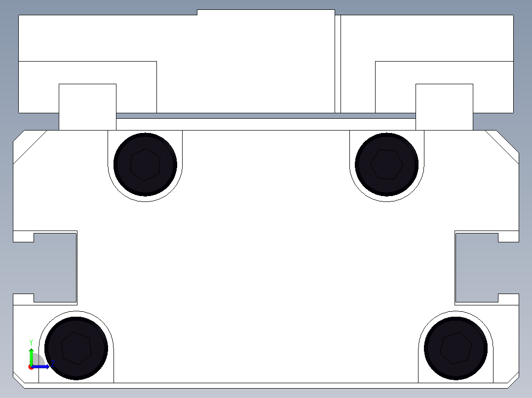 夹紧气缸HLC-12ASv1左视图