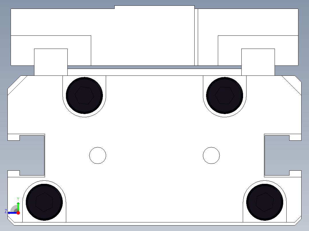 夹紧气缸HLC-12ASv1右视图