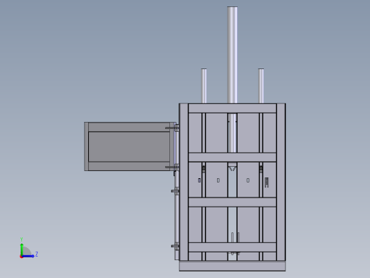 废纸打包机左视缩略图