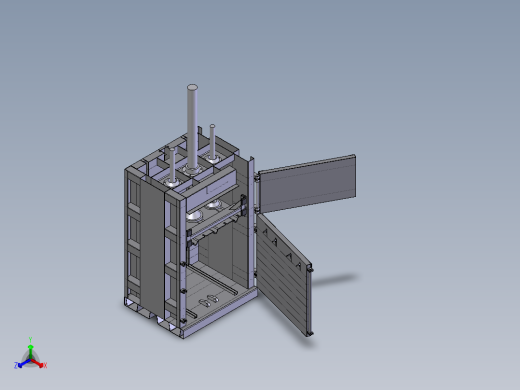 废纸打包机正等轴测缩略图