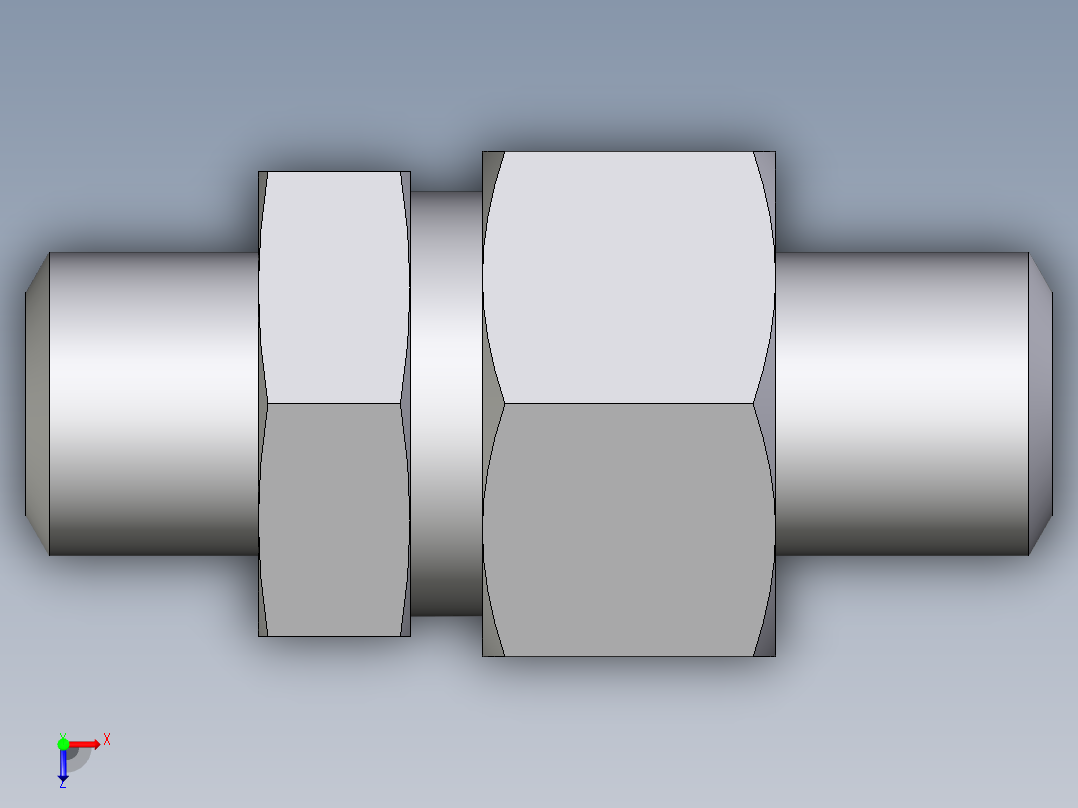 卡套式工业通用硬管接头EO_Weld_fitting_for_tubes_ASK630X6S俯视图