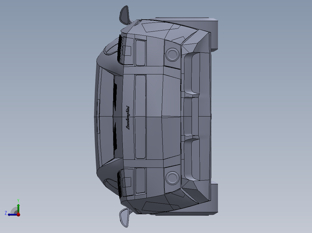 兰博基尼右视图