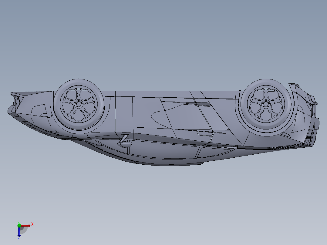 兰博基尼俯视图