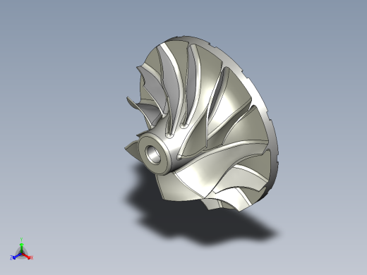 多叶片粗加工UG程序编程刀路