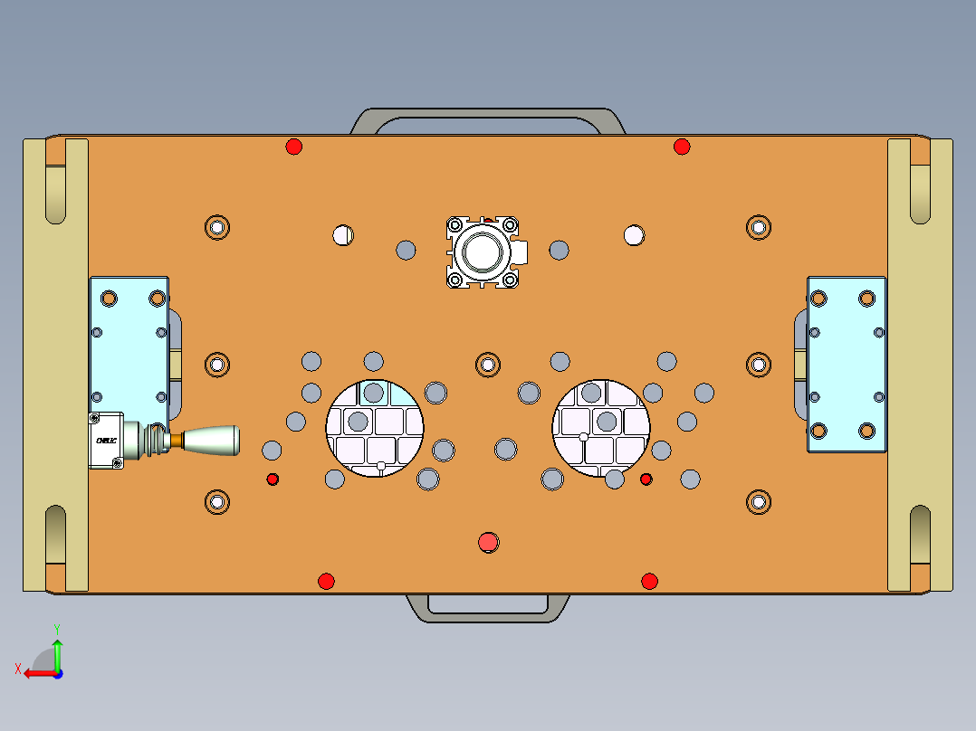 N500-T0P笔记本CNC工装夹具三维模型-CNC8后视图