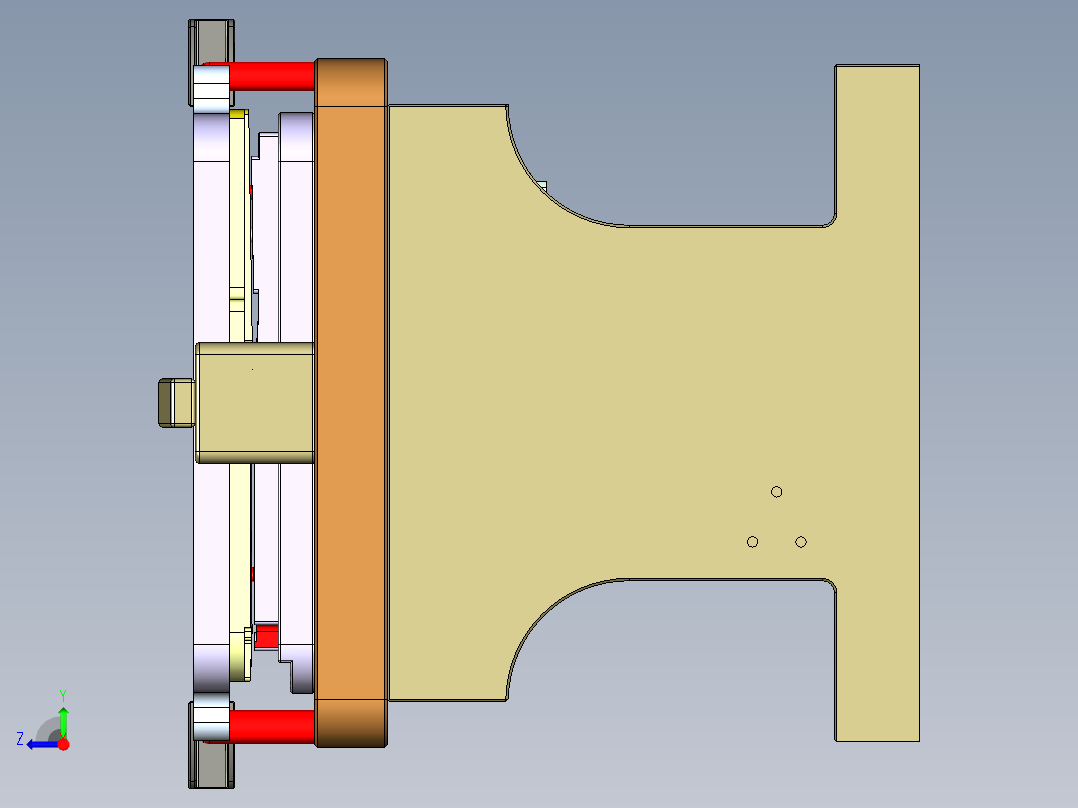 N500-T0P笔记本CNC工装夹具三维模型-CNC8右视图