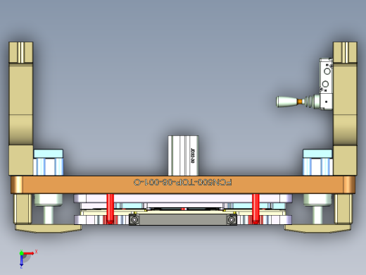 N500-T0P笔记本CNC工装夹具三维模型-CNC8俯视缩略图