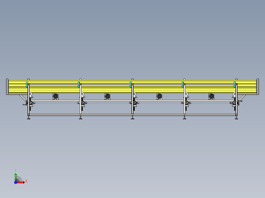 全自动管材上料机sw18可编辑前视图