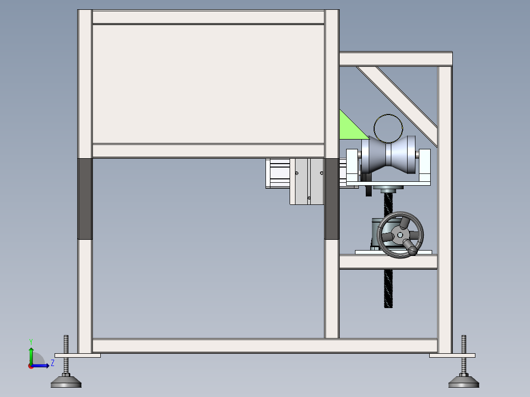 全自动管材上料机sw18可编辑左视图