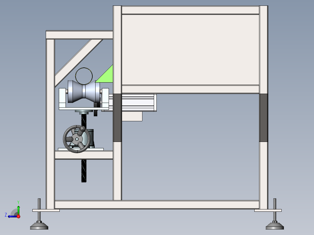 全自动管材上料机sw18可编辑右视图