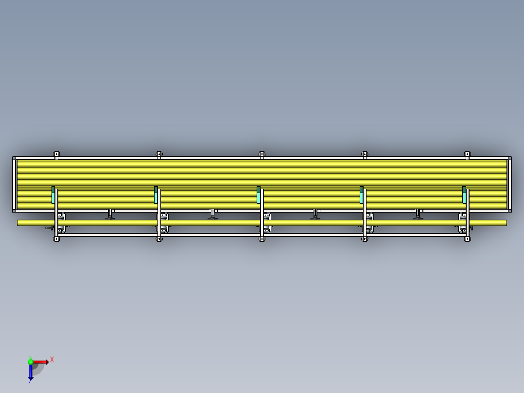 全自动管材上料机sw18可编辑俯视图