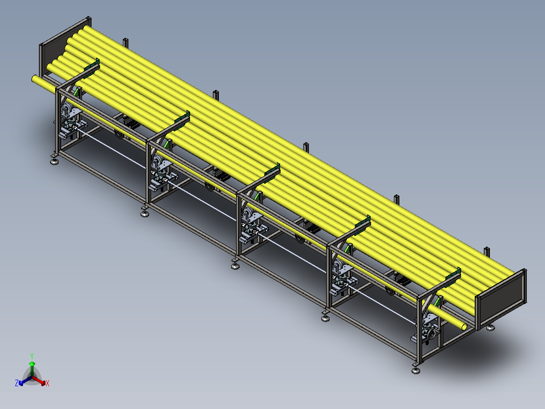 全自动管材上料机sw18可编辑正等轴测图