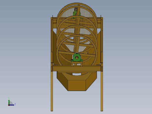 YGS50滚筒筛sw14可编辑左视缩略图
