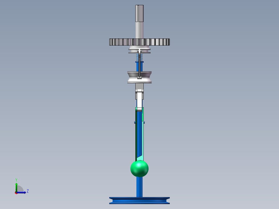 旋转调速器左视图