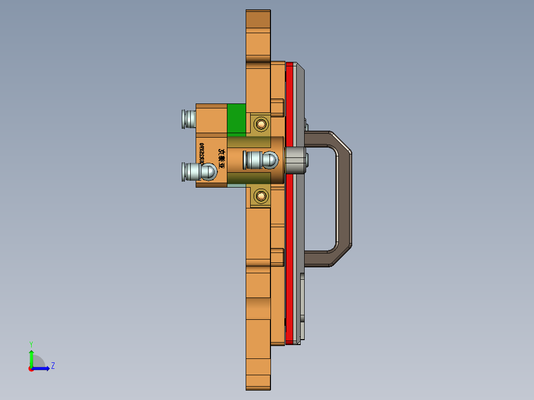 UP5302-A-笔记本CNC工装夹具三维模型CNC1电磁铁治具-220321左视图