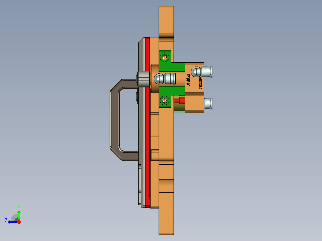 UP5302-A-笔记本CNC工装夹具三维模型CNC1电磁铁治具-220321右视图