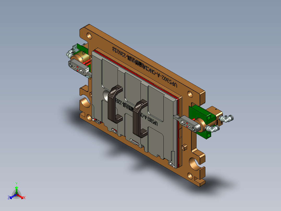 UP5302-A-笔记本CNC工装夹具三维模型CNC1电磁铁治具-220321正等轴测图