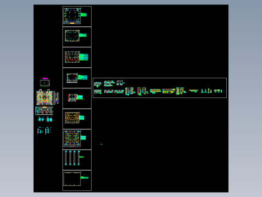 液晶屏幕铝制外壳堆缩口整尺寸冲压模具设计图纸