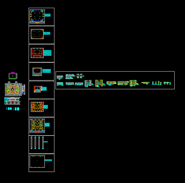 液晶屏幕铝制外壳堆缩口整尺寸冲压模具设计图纸
