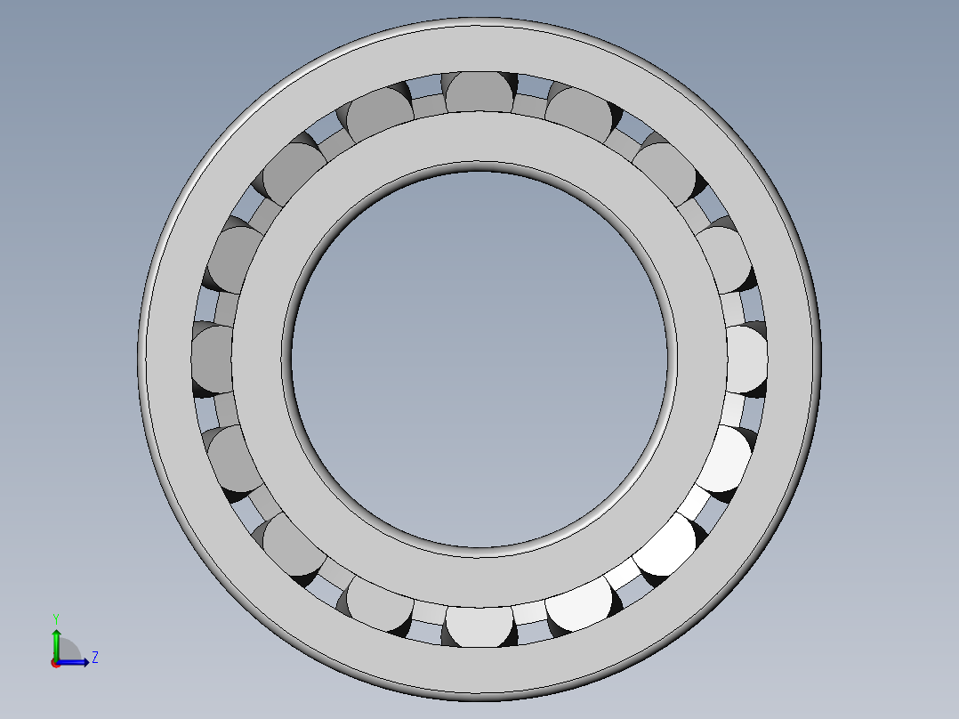圆锥滚子轴承30222(110)左视图