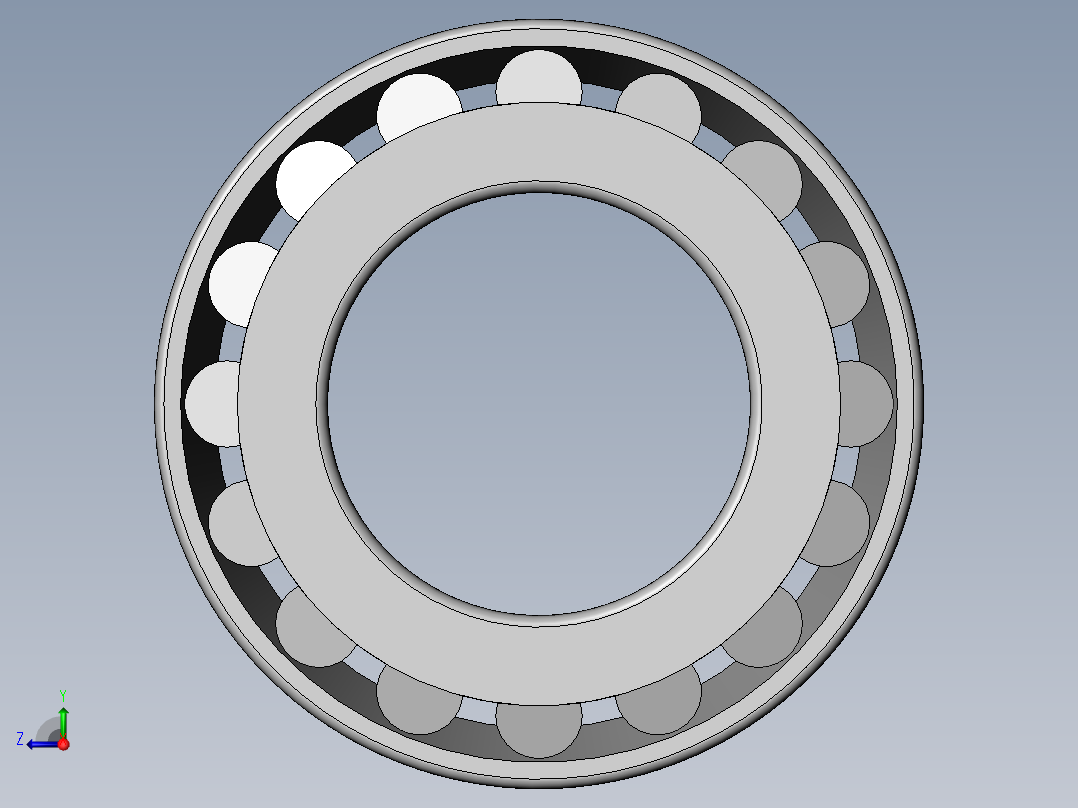 圆锥滚子轴承30222(110)右视图
