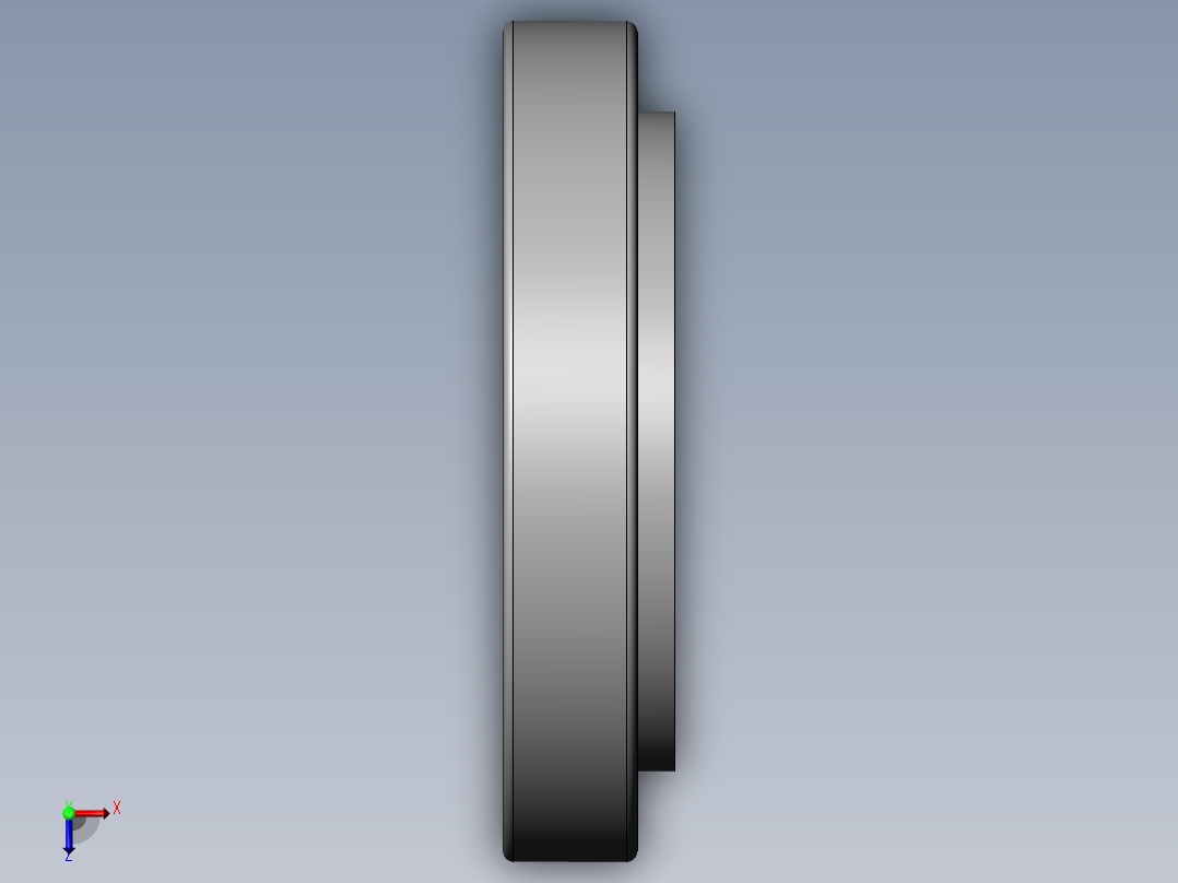 圆锥滚子轴承30222(110)俯视图