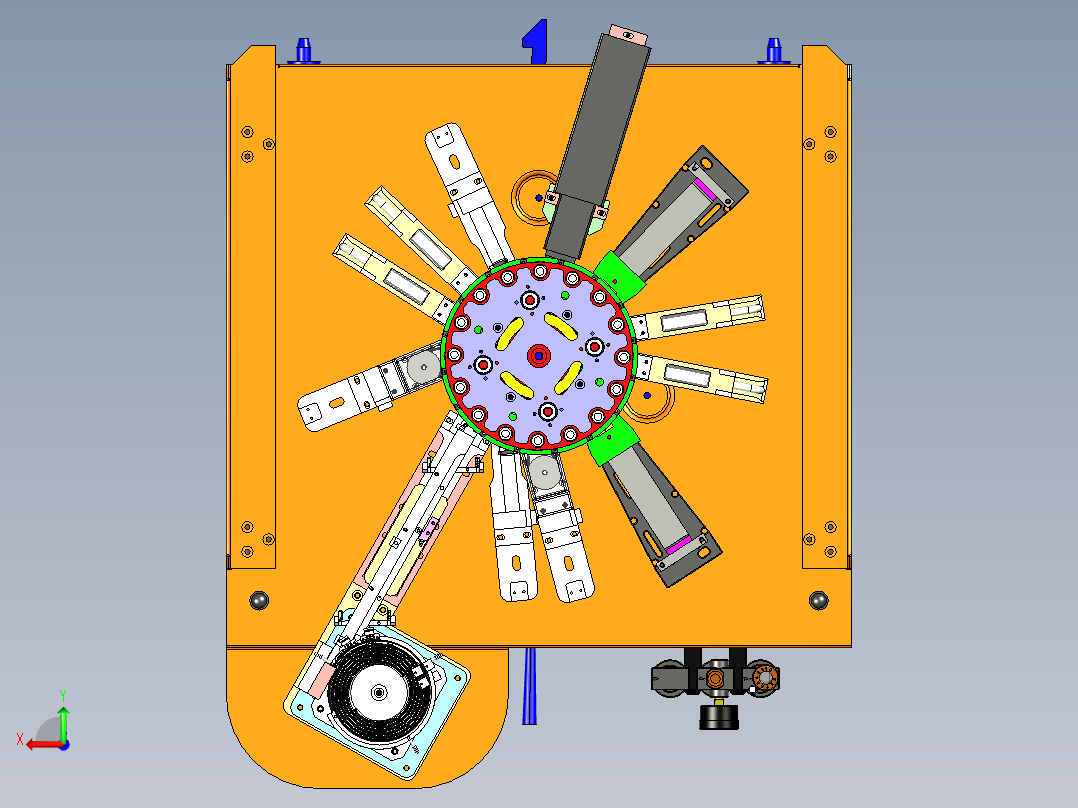半导体SMD元件测试分选一体机后视图