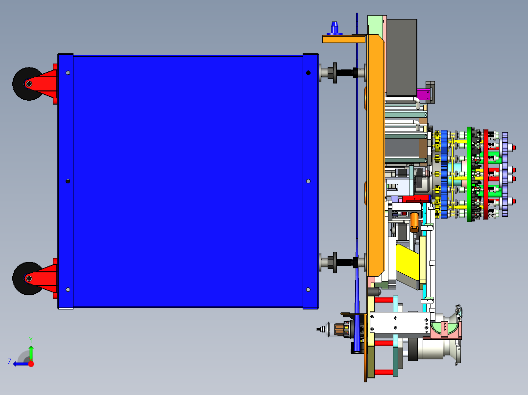 半导体SMD元件测试分选一体机右视图