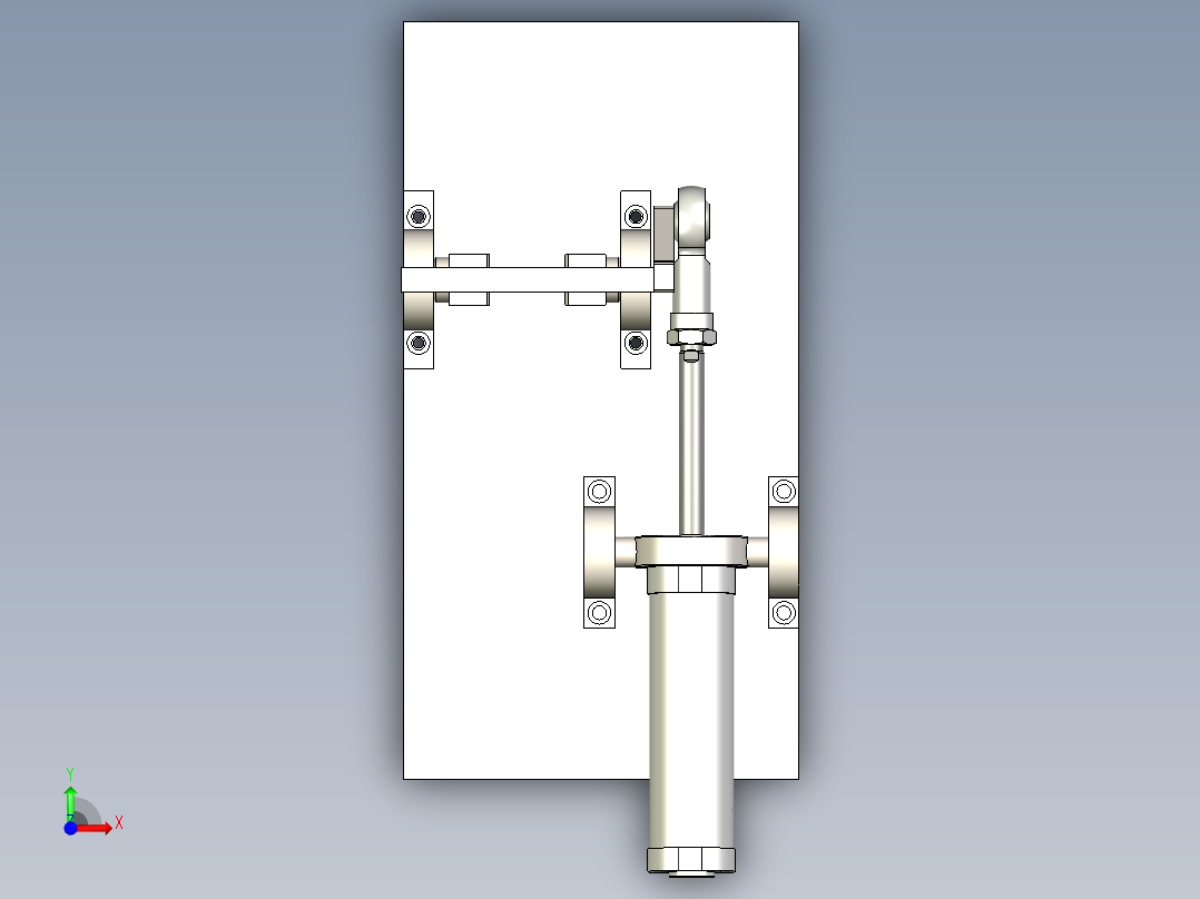 翻转机构旋转90设备前视图